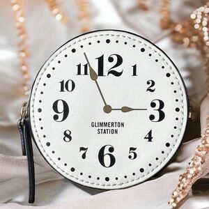 48 hour Sale Kate Spade ♠️ Glimmerton Station Clock/Watch Coin Bag NWOT